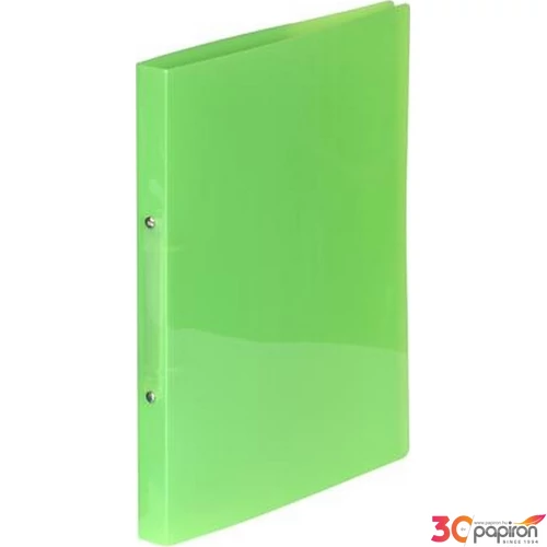 Gyűrűskönyv A4 2gy. 20mm,Viquel PP,Propyglass, zöld IV020273
