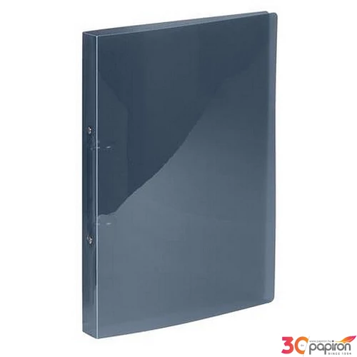 Gyűrűskönyv A4 2gy. 25mm, Viquel PP,Propyglass füstszínű IV020277