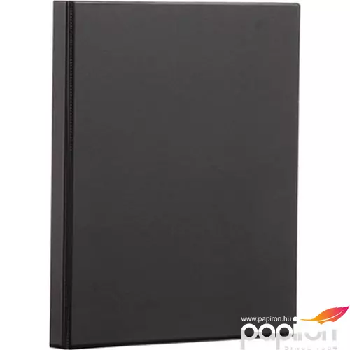 Gyűrűskönyv A4 4gy. panorámás, 40mm,PVC Panta Plast fekete