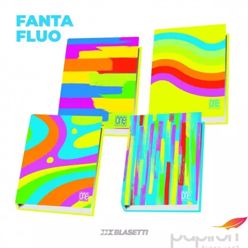 Gyűrűskönyv A4 Blasetti One Color Fantafluo 8126 