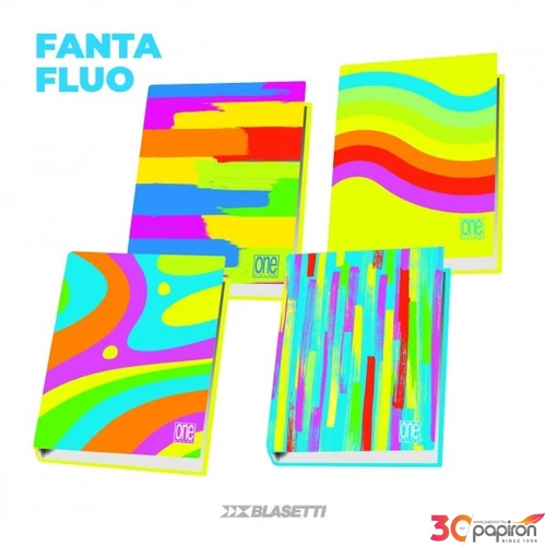 Gyűrűskönyv A4 Blasetti One Color Fantafluo 8126