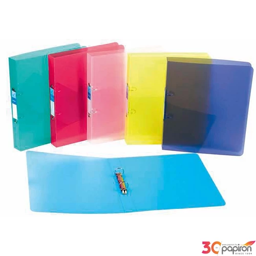 Gyűrűskönyv 2gy VIQUEL Propyglass 40mm A4 maxi PP víztiszta Iratrendezés VIQUEL 061440-05