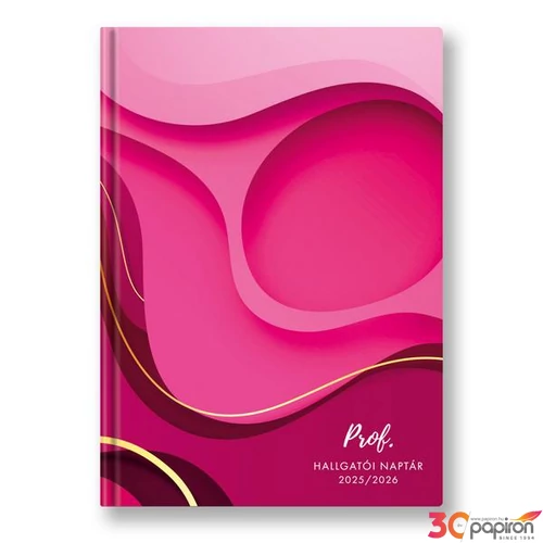 Hallgatói naptár  2026 A5 Pink TopTimer naptár kollekció 26H016J-00B