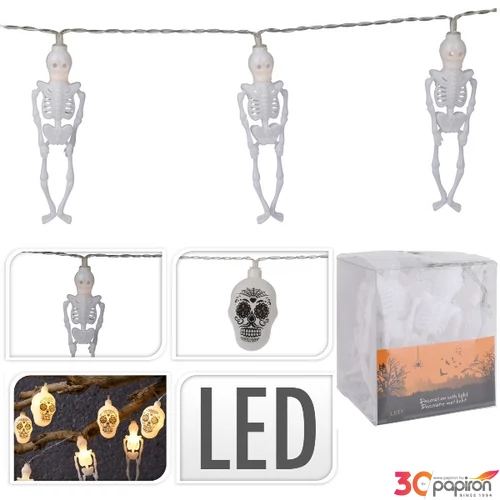 Halloween fényfűzér 10 led-del,24 különböző mintával kpm25