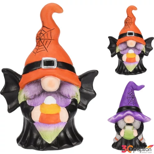 Halloween dekor manó '23 2 féle, 17cm kpm