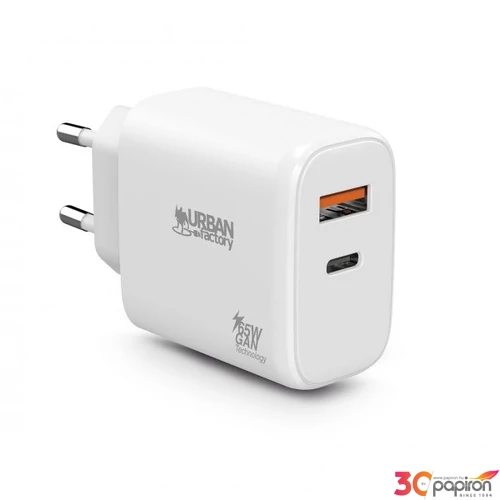 Hálózati töltő 1xUSB-A (12W) 1xUSB-C (45W) URBAN FACTORY