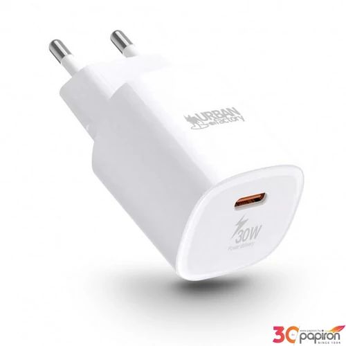 Hálózati töltő 1xUSB-C (PD) 30W URBAN FACTORY