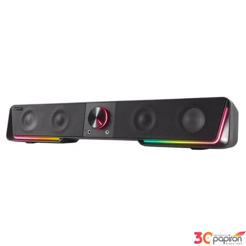 Hangszóró 12W 2x3.5mm jack +USB-A SPEEDLINK GRAVITY RGB Stereo Soundbar
