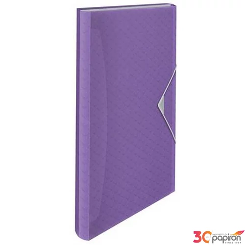Harmónikamappa A4 Esselte PP, 6 rekeszes,Colour`Breeze, levendula E628448