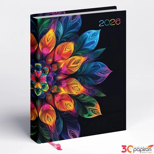 Határidőnapló 2026 Hölgyeknek 5421-61 Librobello mandala napi kalendár Realsystem 2026 kollekció!