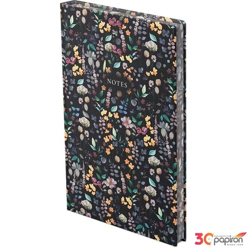 Határidőnapló 2026 N168 B5 Notes Flowers Black Toptimer 2026 kollekció!