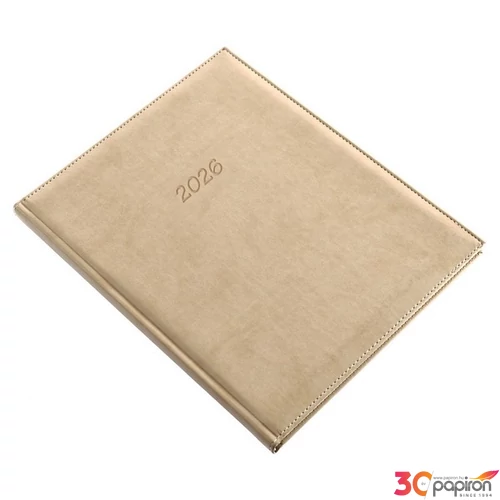 Határidőnapló A/4 2026 S heti 5212-46 BOLERO drapp Realsystem 2026 kollekció!