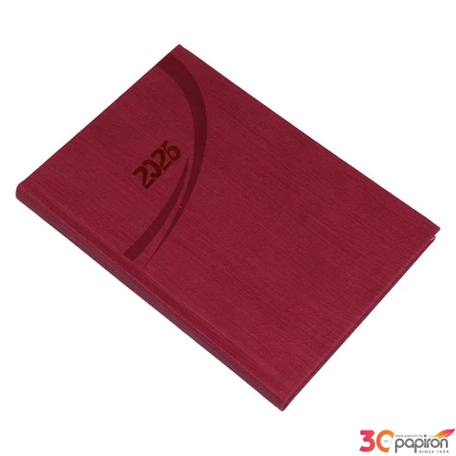 Határidőnapló A/5 2026 heti Fashion agenda bordó 5300-06 Realsystem 2026 kollekció!