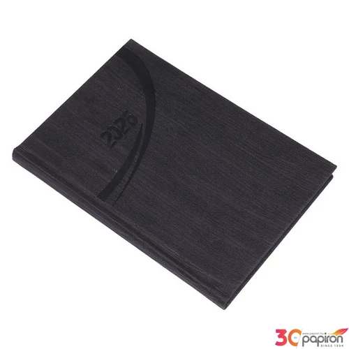 Határidőnapló A/5 2026 heti Fashion agenda grafit 5300-03 Realsystem 2026 kollekció!