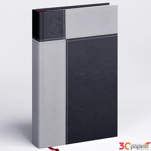 Határidőnapló A/5 2026 napi 9322-93 PRÉMIUM fekete Realsystem 2026 kollekció!