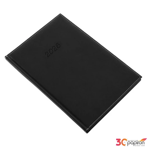 Határidőnapló B/5 2026 heti 5612-11 BOLERO fekete Realsystem 2026 kollekció!