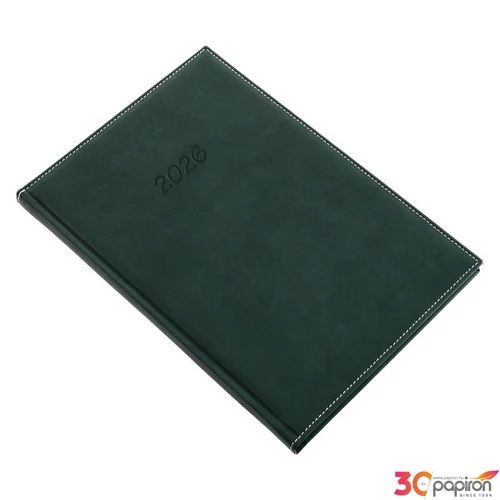 Határidőnapló B/5 2026 heti 5612-18 Bolero zöld Realsystem 2026 kollekció!