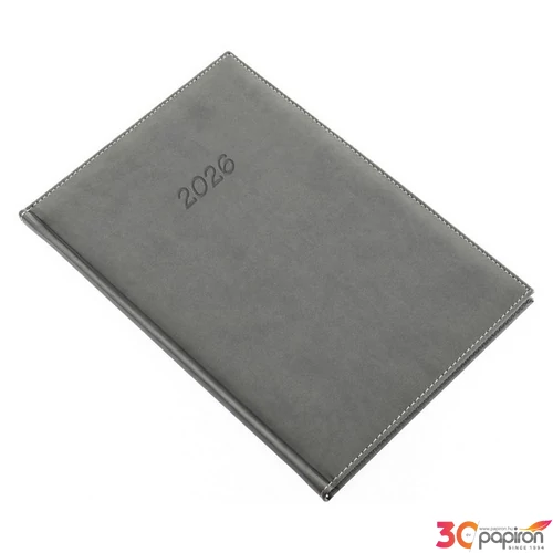 Határidőnapló B/5 2026 heti 5612-43 BOLERO szürke Realsystem 2026 kollekció!