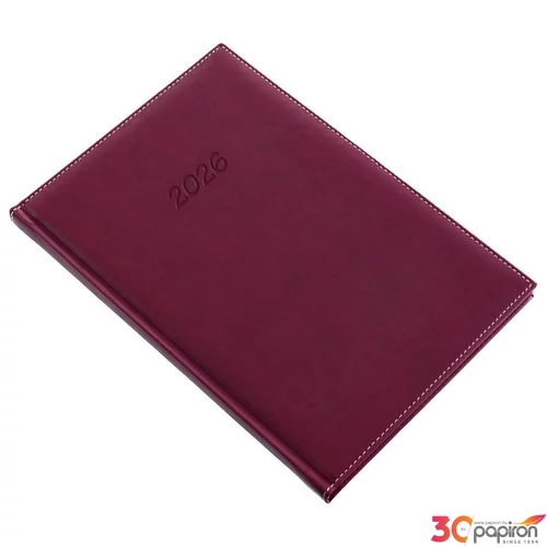 Határidőnapló B/5 2026 heti 5612-44 Bolero padlizsán Realsystem 2026 kollekció!