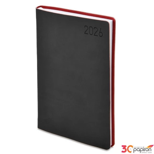 Határidőnapló B5 2026 M011 B5 Heti Fekete-Bordó Toptimer 2026 kollekció!