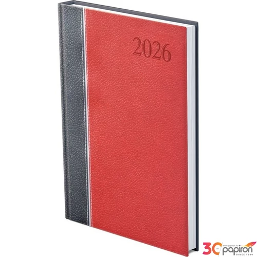 Határidőnapló Groovy 2026 G011 B5 Heti Antr-Ezüst-Bordó Toptimer 2026 kollekció!