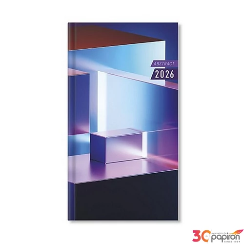 Határidőnapló Period 2026 Abstract Zsebnaptár álló Tiles papír P4114-4546