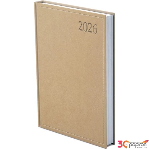 Határidőnapló Traditional 2026 T021 A5 Napi Bézs Toptaimer 2026 kollekció!