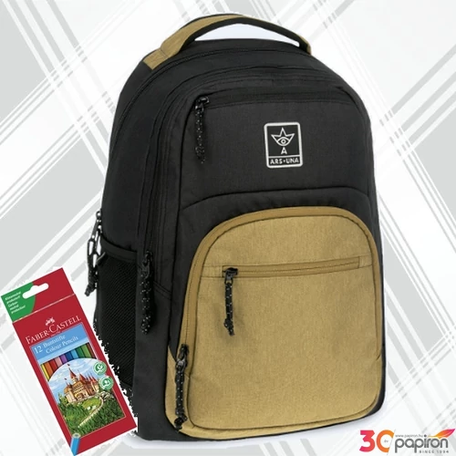 Ars Una hátizsák 24'' AU-5 28L Dune (5380) 55003803 Praktikus kamaszoknak zsebbel l