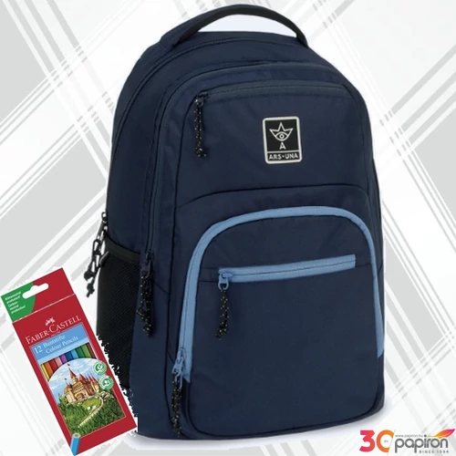 Ars Una hátizsák 24'' AU-5 28L Navy (5382) 55003827 Praktikus kamaszoknak zsebbel l