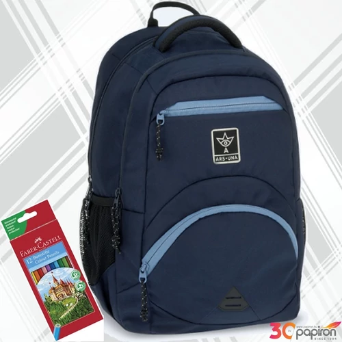 Ars Una ergonómikus hátizsák 2 27L Navy (5382) 24 55833820 prémium 3év garancia