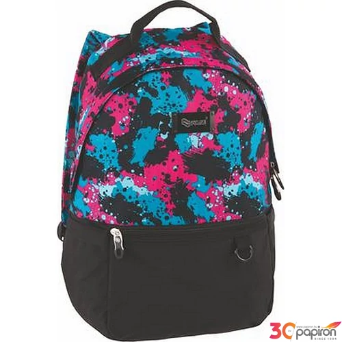Hátizsák Pulse notebook tartóval Cloud,fekete-színes PLS121814L
