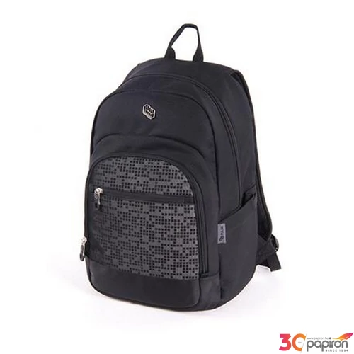 Hátizsák Pulse notebook tartóval Leo, fekete PLS122227