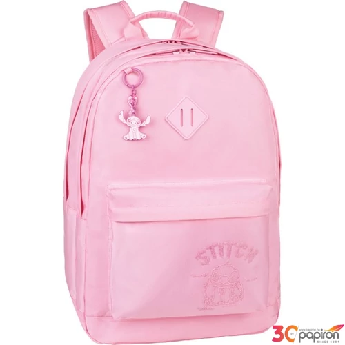Hátizsák Scout, Stitch 17", 3 zsebes, rózsaszín