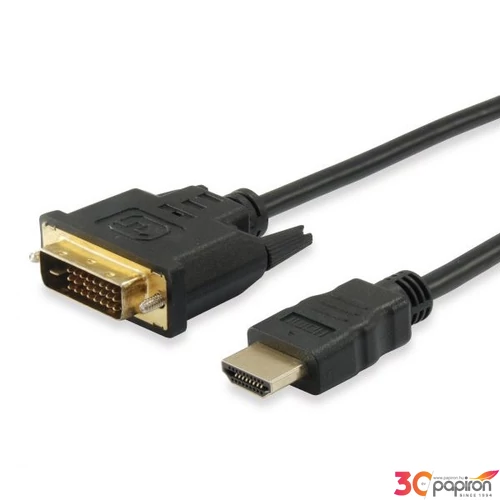 HDMI - DVI-D kábel aranyozott 2 m EQUIP