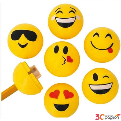 Hegyező 1lyukú Smile vegyes színekben, 3,5cm-es 