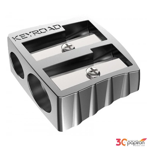 Hegyező 2lyukú fém metal KR971684