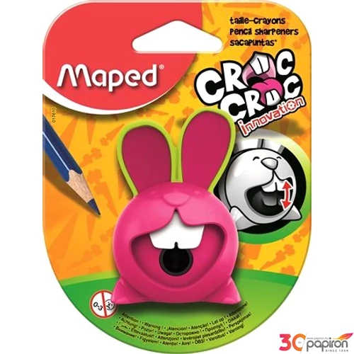 Hegyező 1lyukú Maped Croc Croc Innovation nyuszi tartályos Írószerek Maped 046012