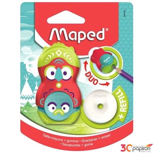 Hegyező 1lyukú Maped Fancy tartályos+radír vegyes színek Írószerek Maped 049131