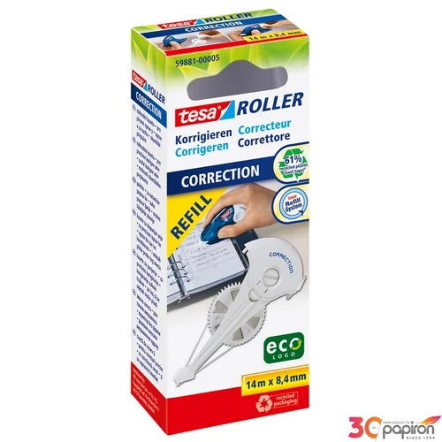 Hibajavító roller 8, 4mm TESA Roller utántöltő kazetta 8, 4mmx14m TESA 59881
