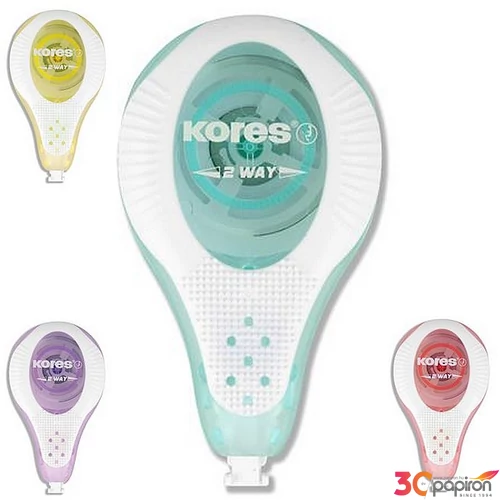Hibajavító roller Kores 4,2 mm x 8 m, 2WAY Pastel, vegyes pasztell színekben