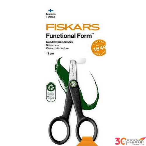 Hímzőolló 13cm FISKARS Functional Form Renew fekete