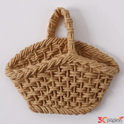 Hőre lágyuló fa Kosár 6 x 4 cm