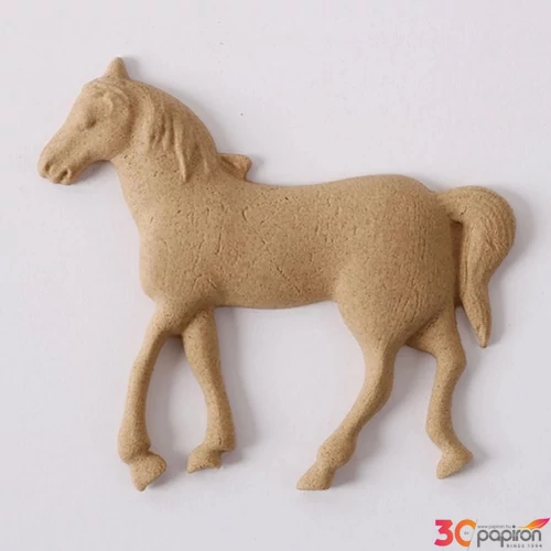 Hőre lágyuló fa Ló 6 x 5 cm