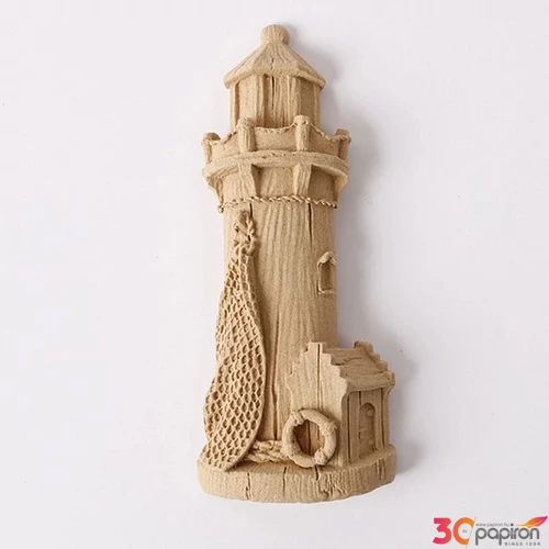 Hőre lágyuló fa Világítótorony 9 x 4 cm
