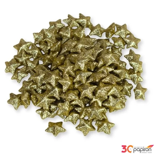 Hungarocell csillag kicsi csillámos arany, 2cm
