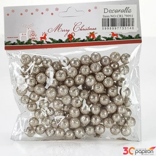 Hungarocell golyó kicsi csillámos, Pezsgő átmérő: 1cm