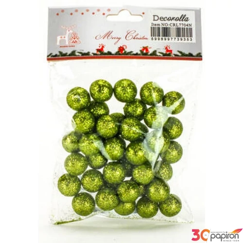 Hungarocell golyó nagy Hungarocell, csillámos zöld 2cm