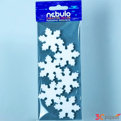 Hungarocell hópihe dekoráció Hópihe 8x20 cm 3db/cs Nebulo