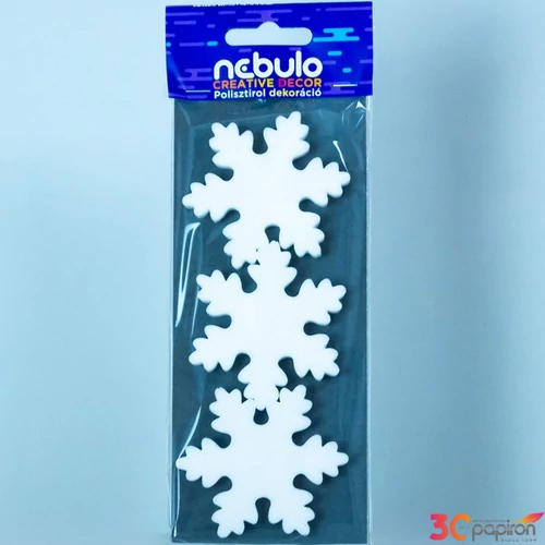 Hungarocell hópihe dekoráció Hópihe 8x20 cm 6db/cs Nebulo