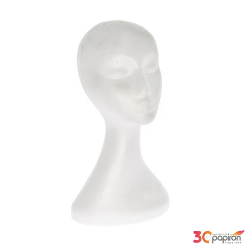 Hungarocell modell fej 38cm -Hungarocell fehér